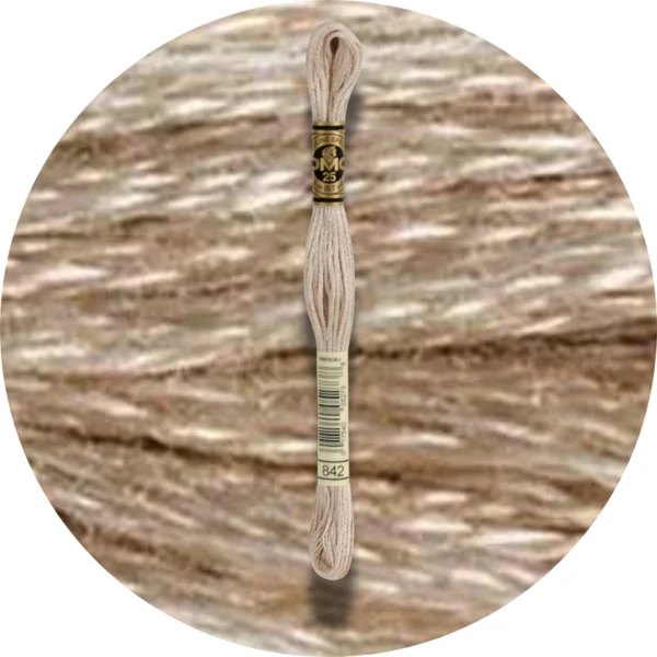 DMC Mouliné Spécial 25 Broderigarn, Ensfarvet, Neutrale nuancer
